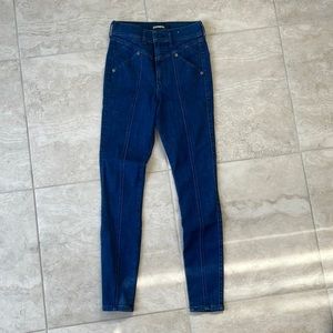 Express ankle legging high rise with seams hyper stretch